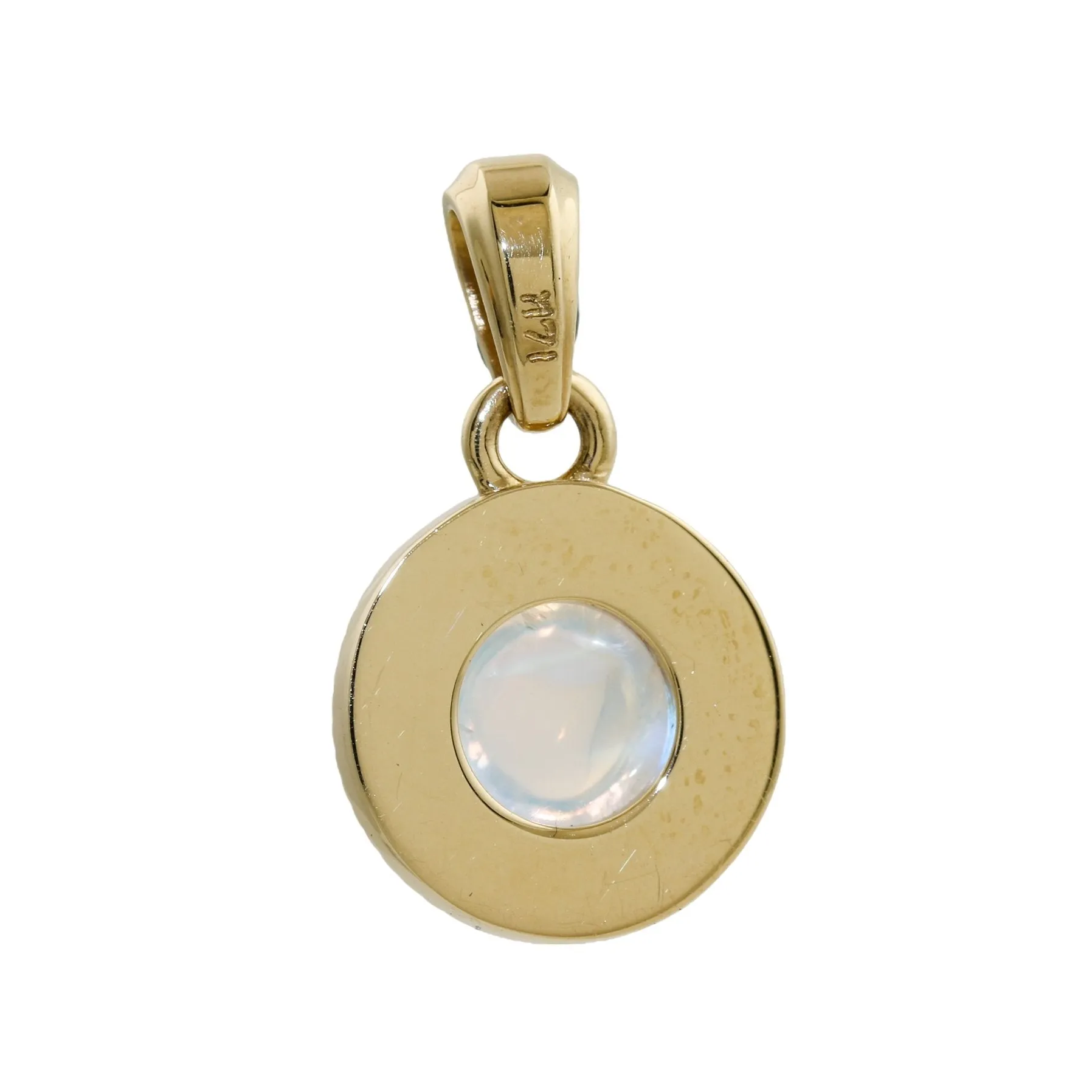 14k Gold Sunburst Pendant x Moonstone
