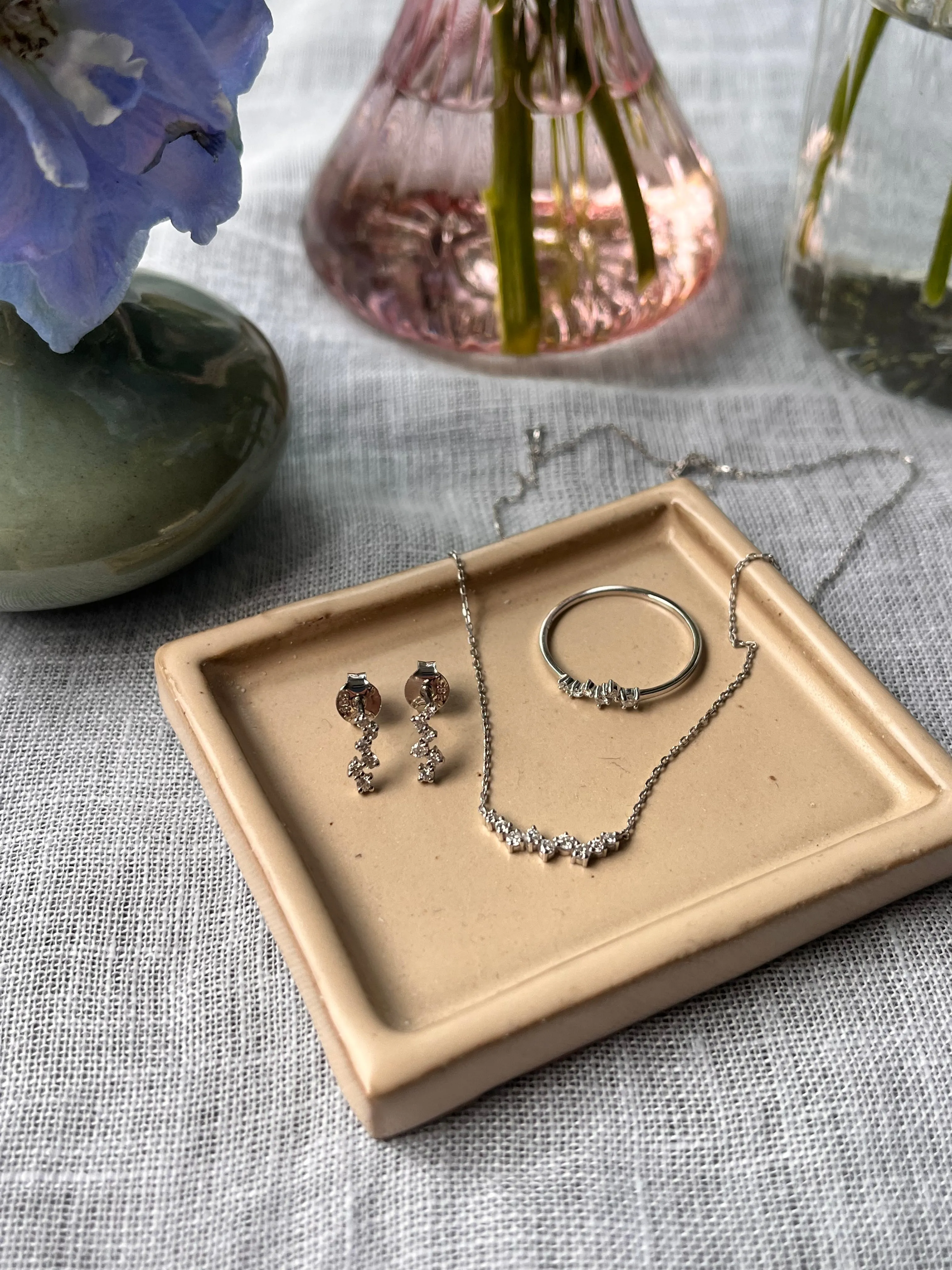 14K Solid Gold Chloe Diamond Necklace