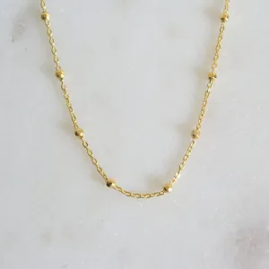 14k Sparkle Beaded Necklace