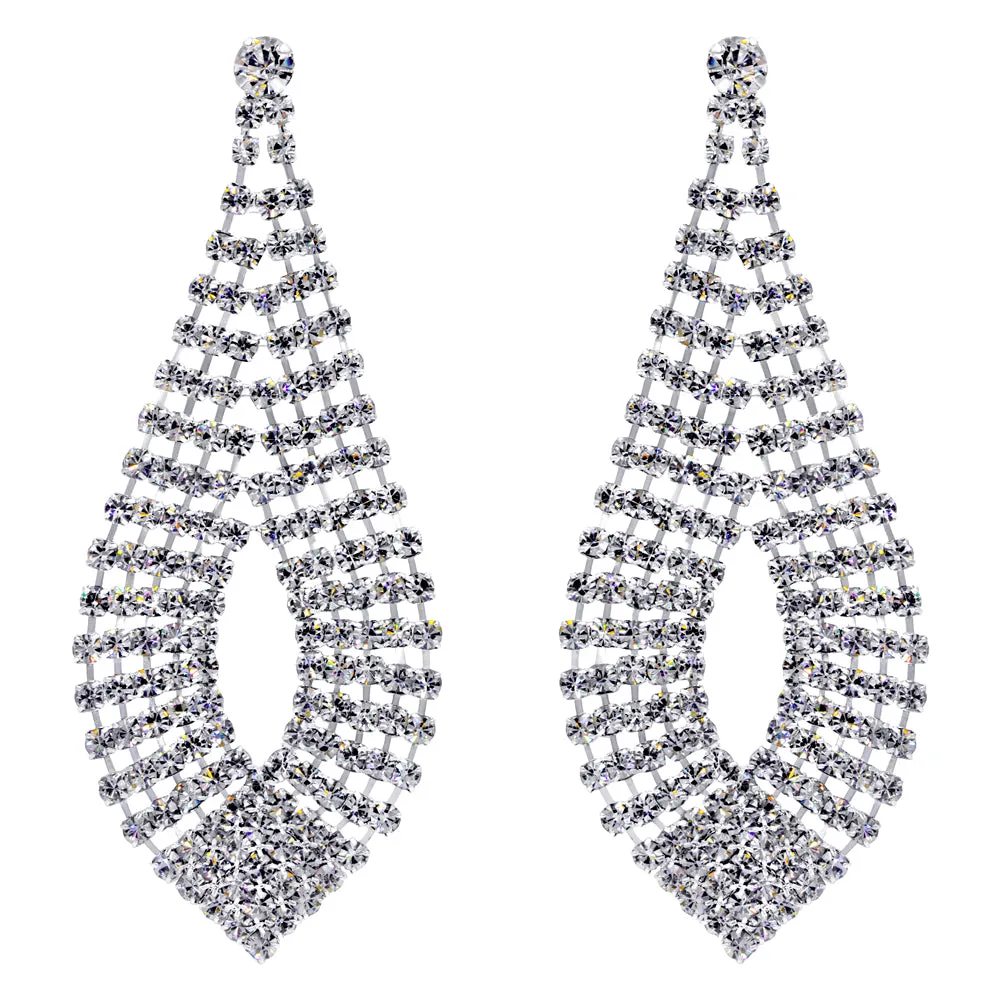 #16103 - 5 Row Teardrop Earring