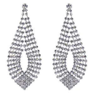 #16103 - 5 Row Teardrop Earring