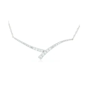 18k White Gold Diamond Fashion Necklace