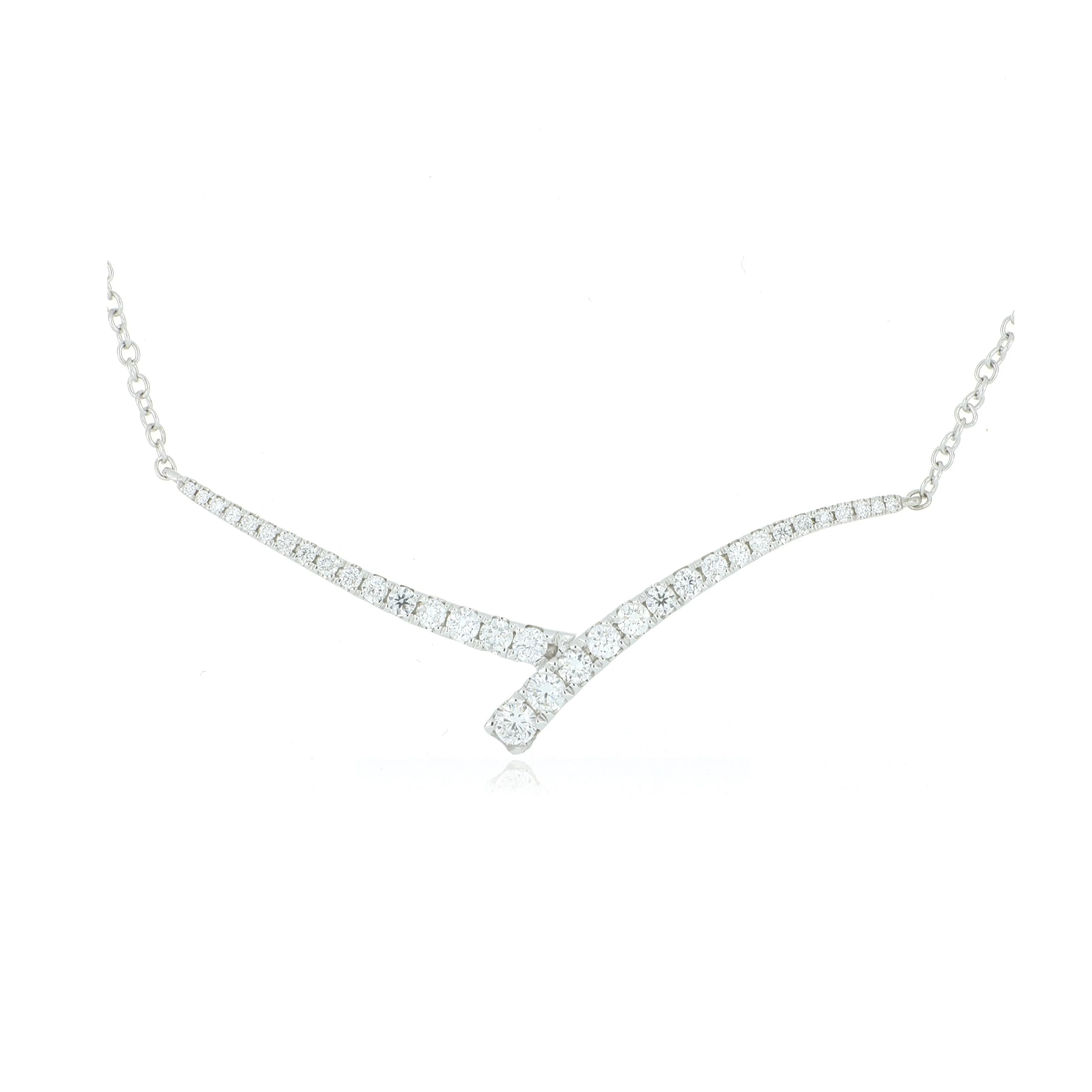 18k White Gold Diamond Fashion Necklace