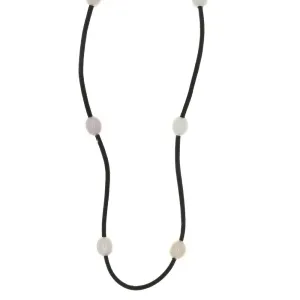BEADED NATURAL FRESHWATER PEARL POTATO NECKLACE
