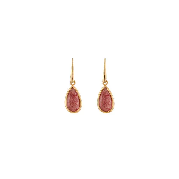 Bianc Grove Earrings Strawberry Quartz