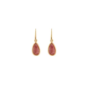 Bianc Grove Earrings Strawberry Quartz