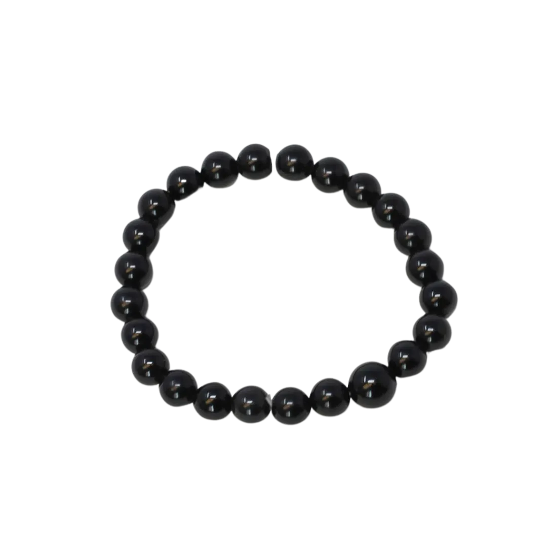 Black Obsidian Beaded Bracelet
