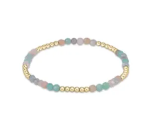 Blissful Pattern 2.5mm Bead Bracelet - Gemstones