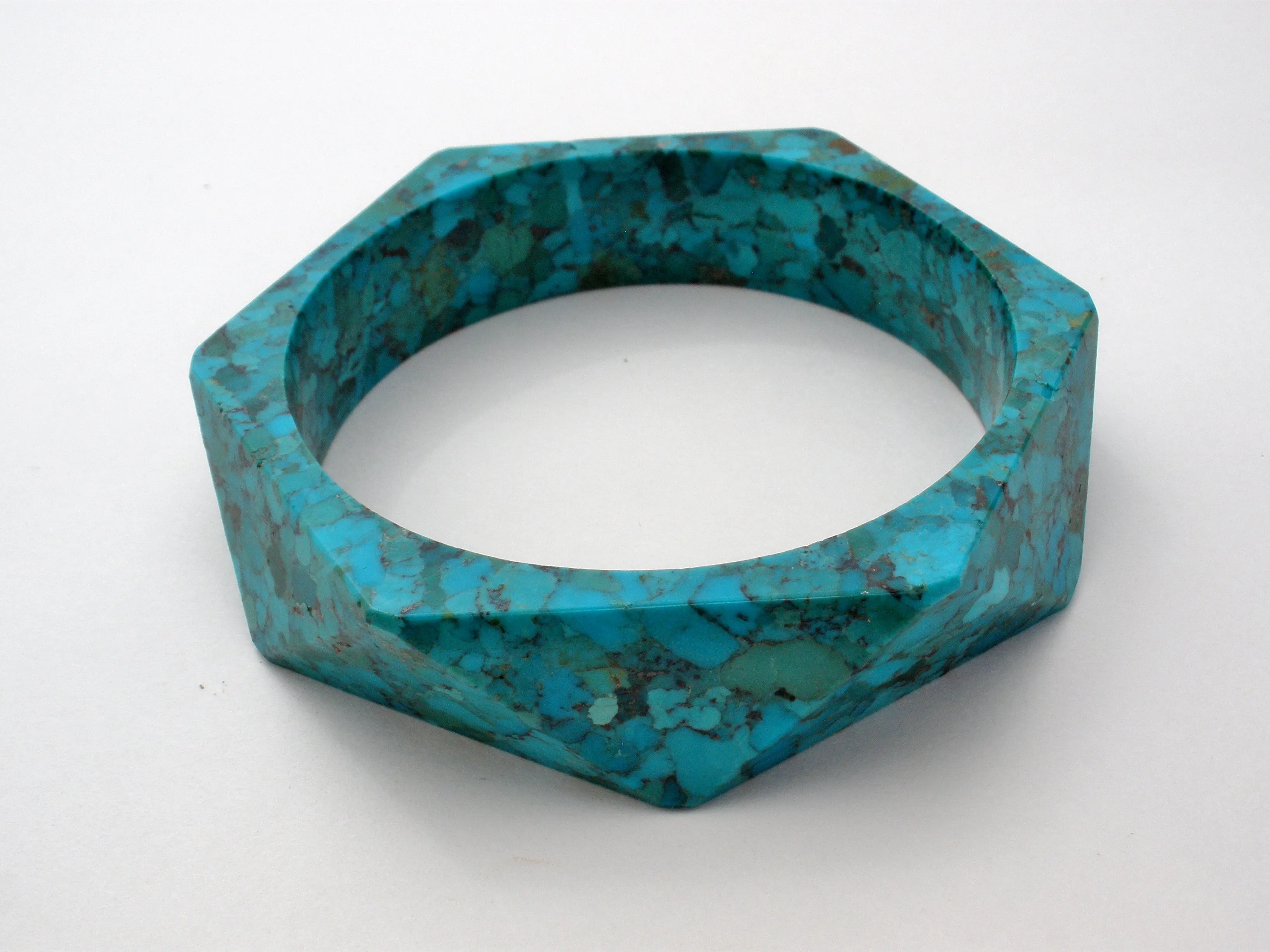 Blue & Green Turquoise Bangle Bracelet