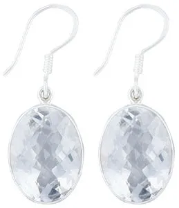 Charles Albert Silver - Quartz Drop Earrings