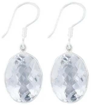 Charles Albert Silver - Quartz Drop Earrings
