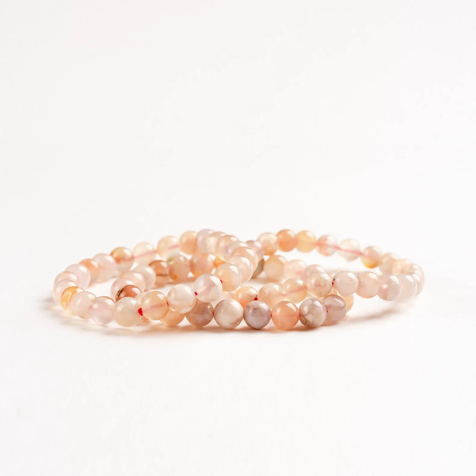 Cherry Blossom Agate Bracelet