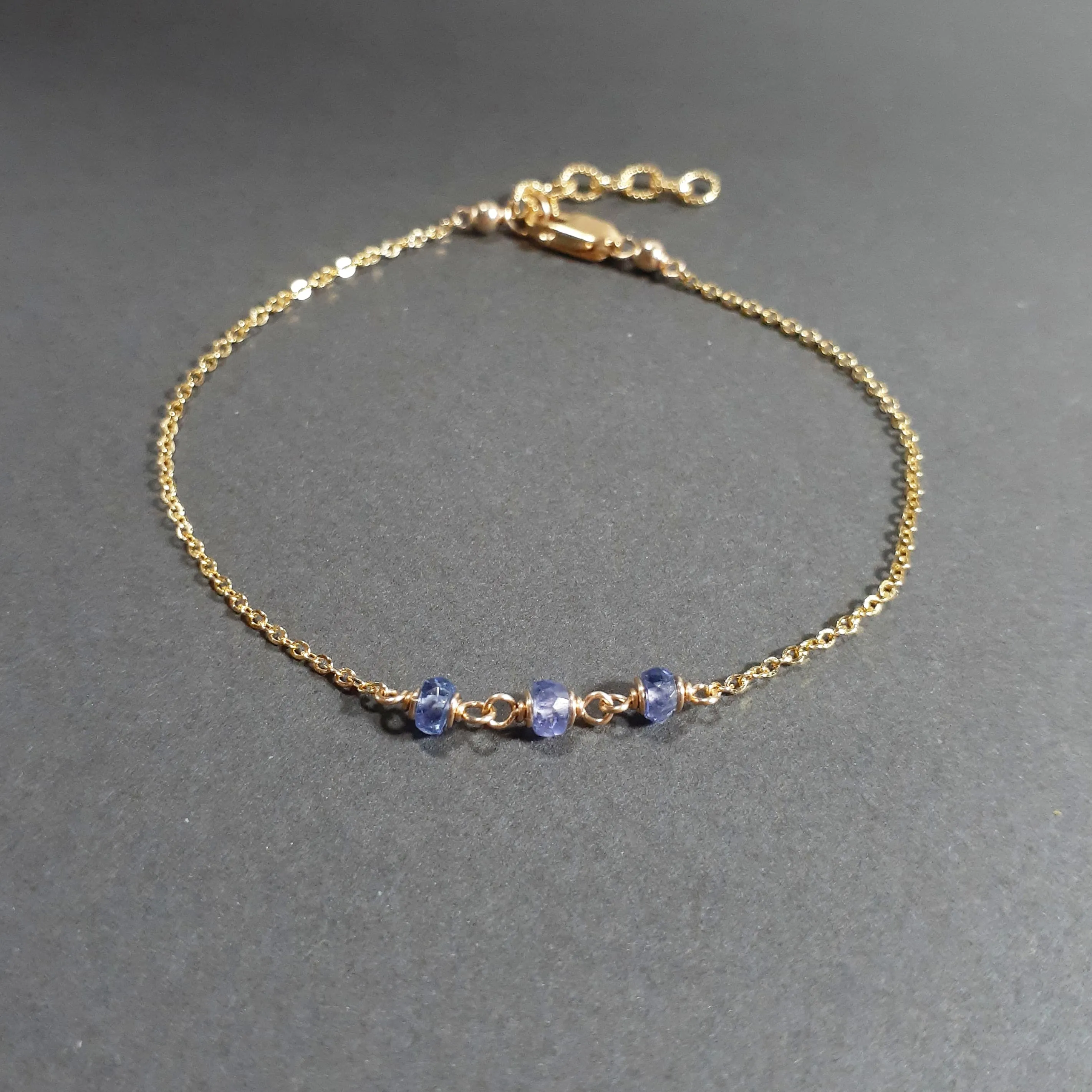 Dainty Tanzanite Bracelet
