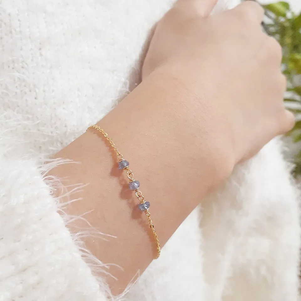 Dainty Tanzanite Bracelet