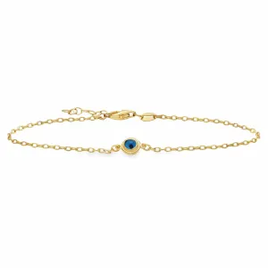 Delicate Evil Eye chain Bracelet