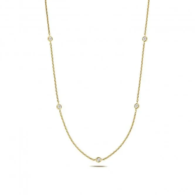 Diamond Jewellery 9ct Gold Diamond Necklace with 0.35ct ND103