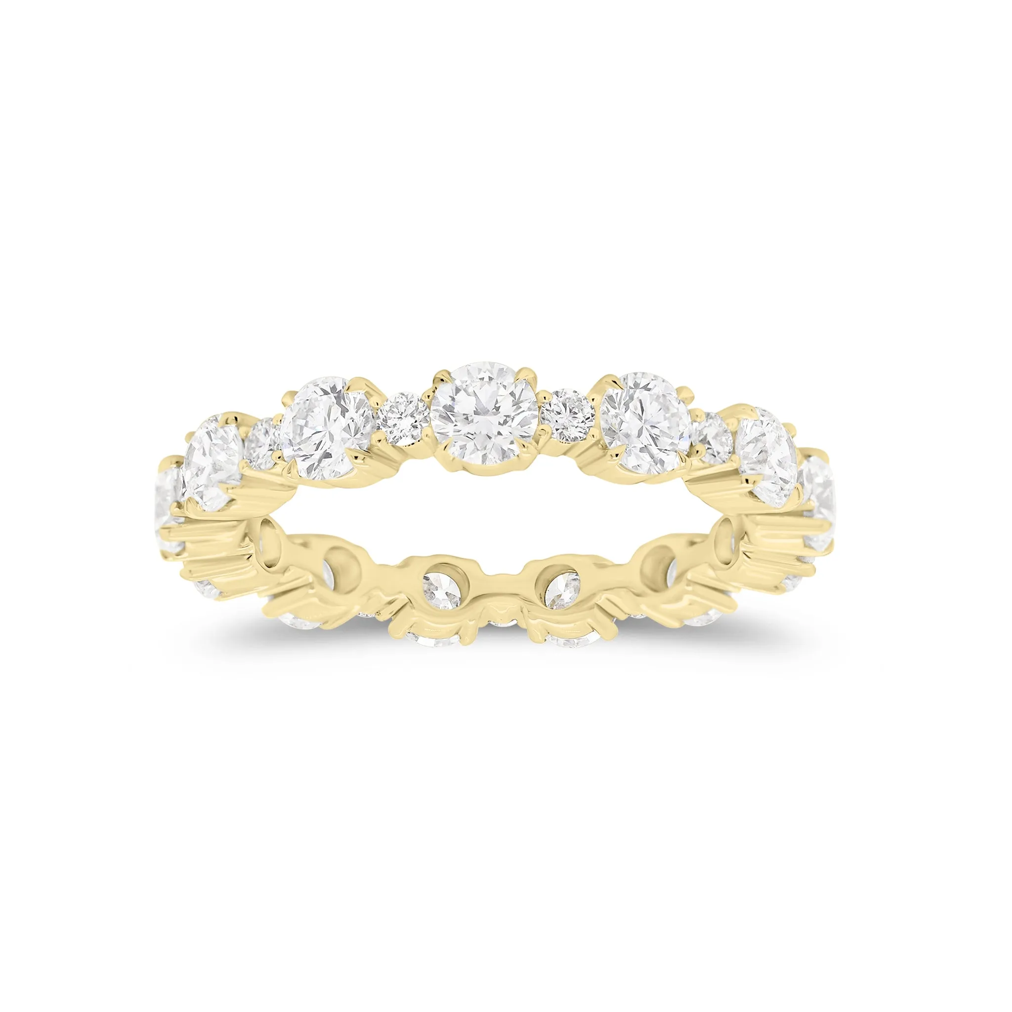 Diamond Pattern Eternity Band