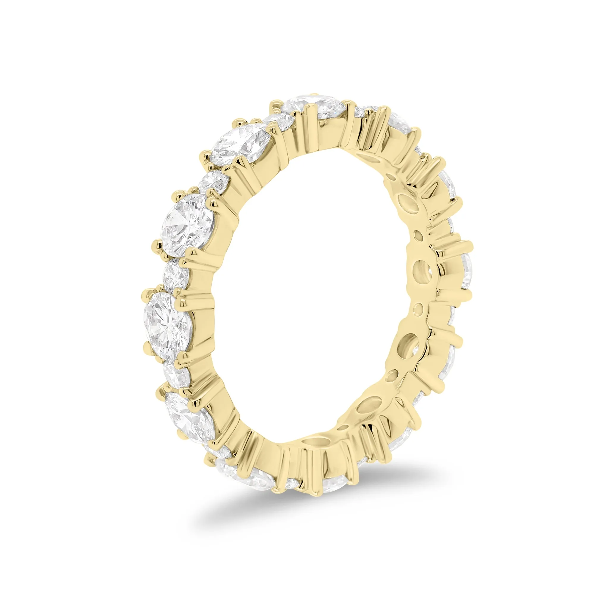 Diamond Pattern Eternity Band