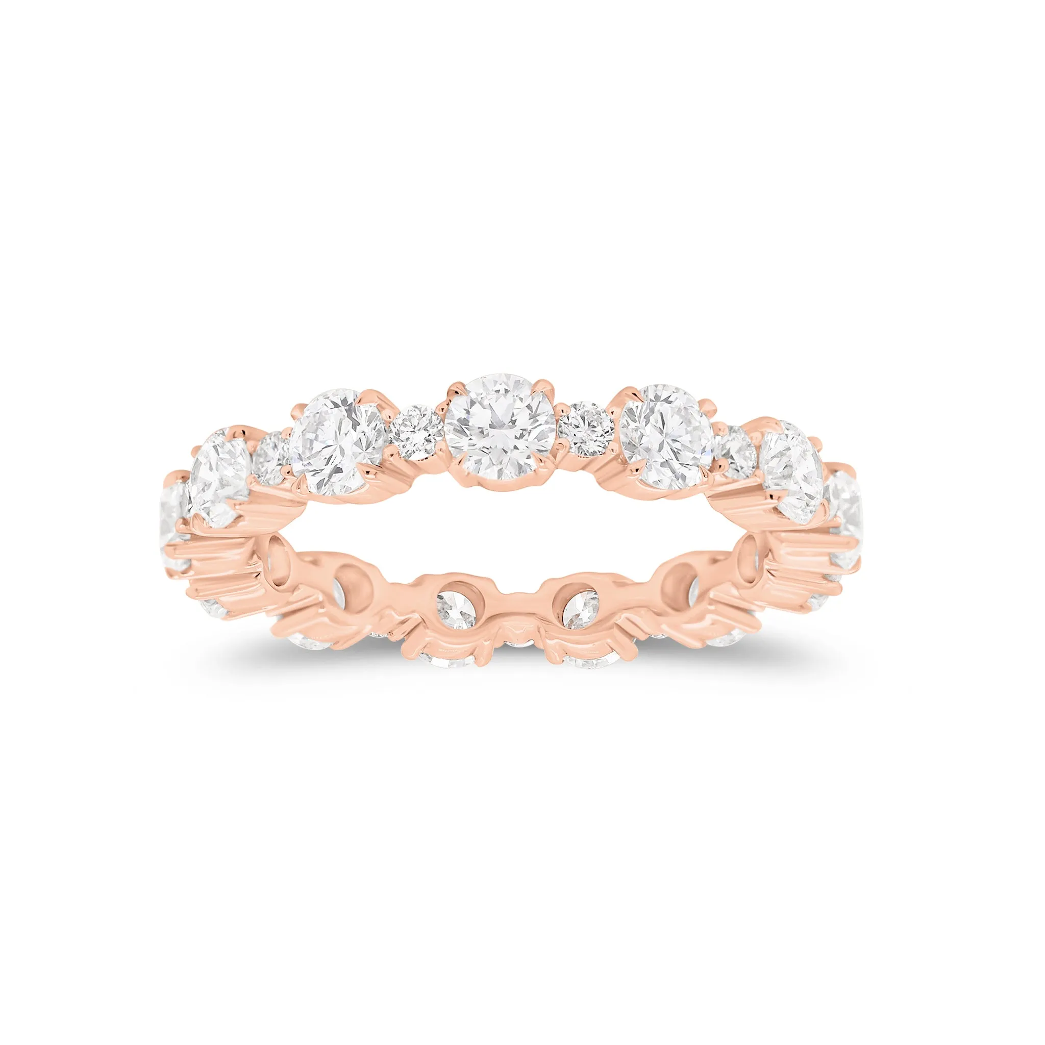 Diamond Pattern Eternity Band