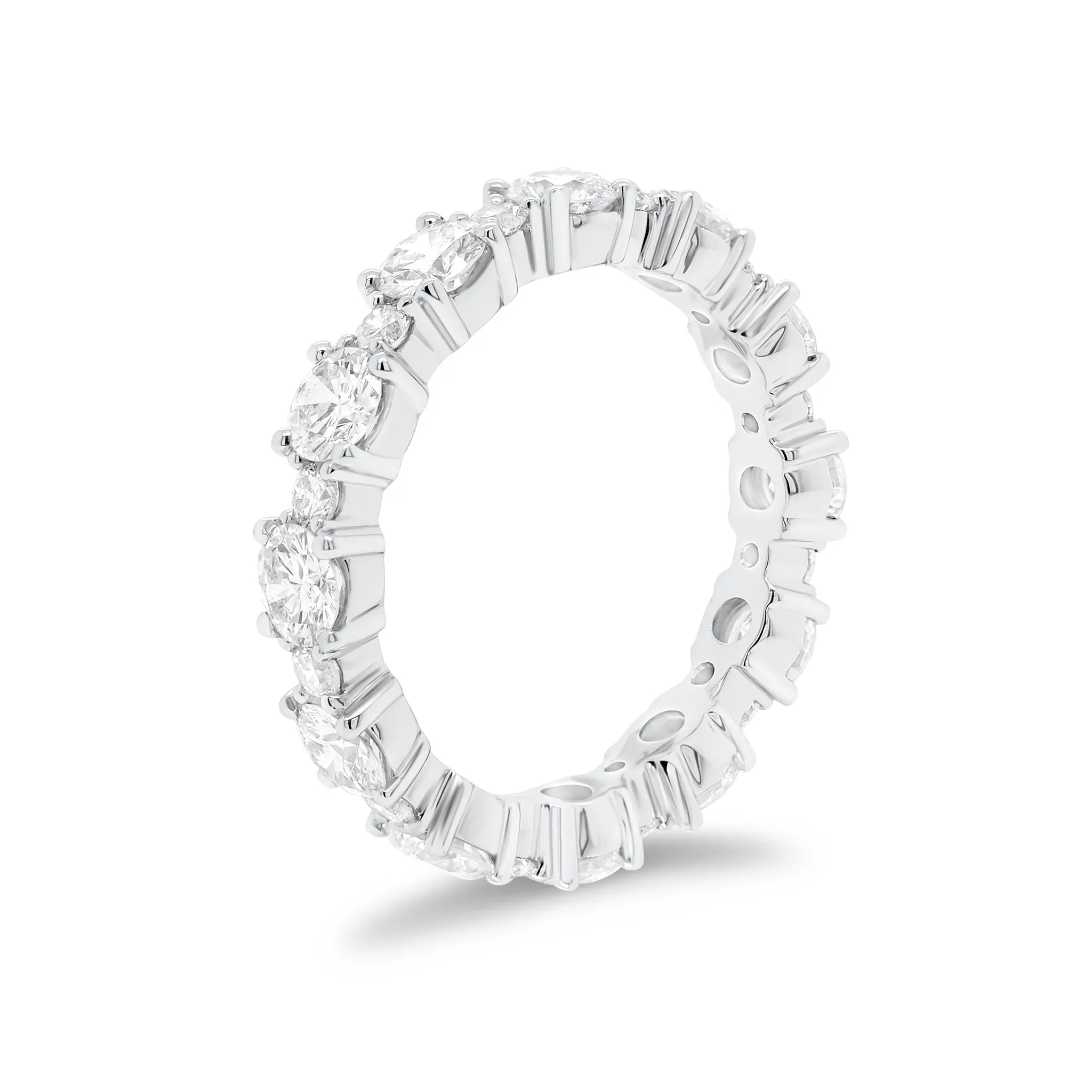 Diamond Pattern Eternity Band