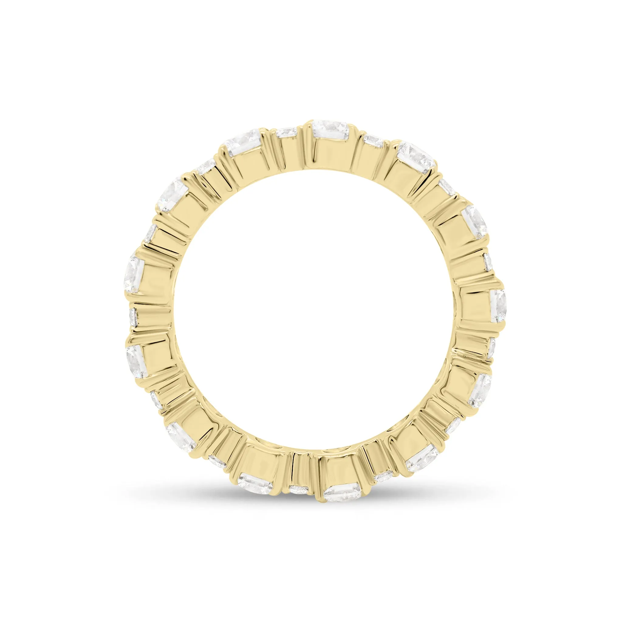 Diamond Pattern Eternity Band