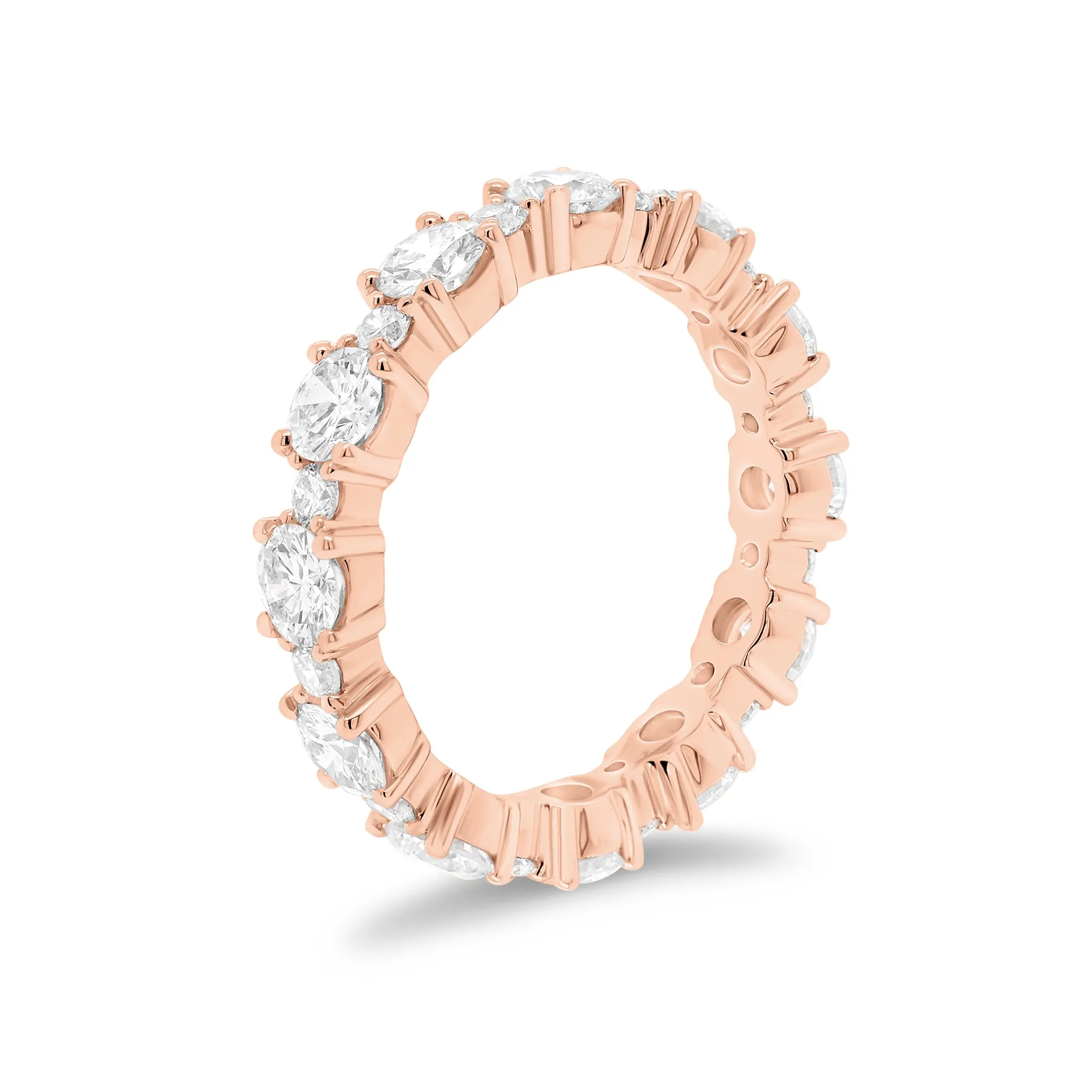Diamond Pattern Eternity Band