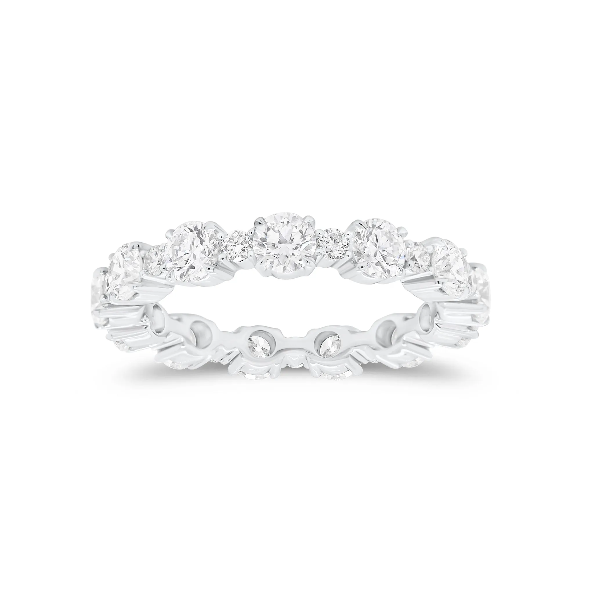 Diamond Pattern Eternity Band