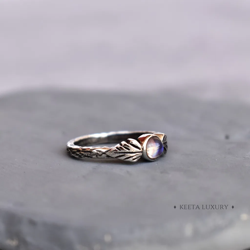 Earth's Radiance - Moonstone Ring