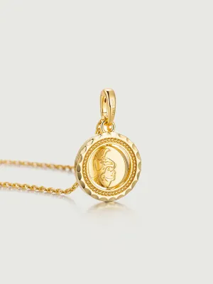 Engravable Coin Spin Pendant