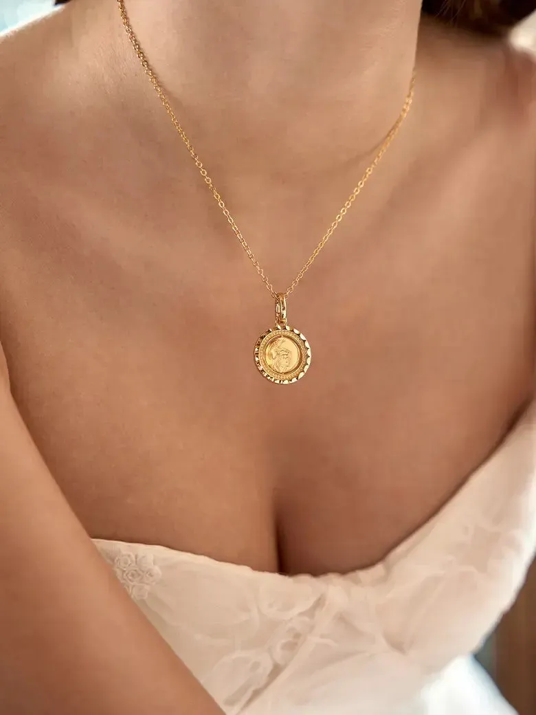 Engravable Coin Spin Pendant
