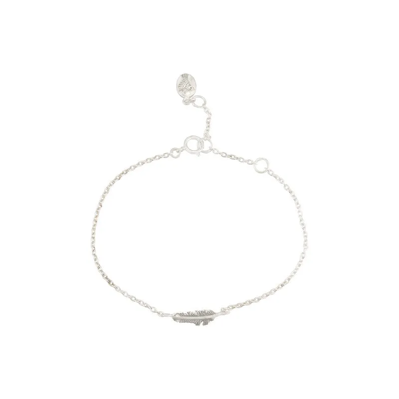 Feather Bracelet, Silver