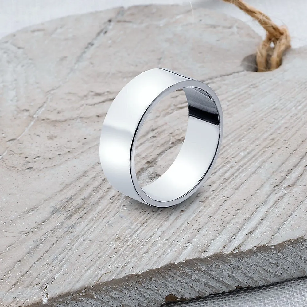Flat Band Ring - SR106 2mm-10mm Sizes R-Z2