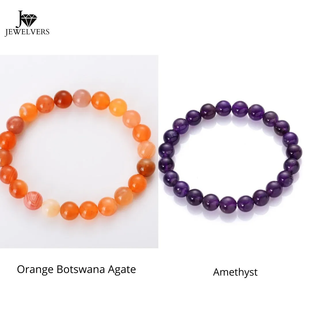 Gemstone Bead Bracelet | Healing Crystal Bracelet