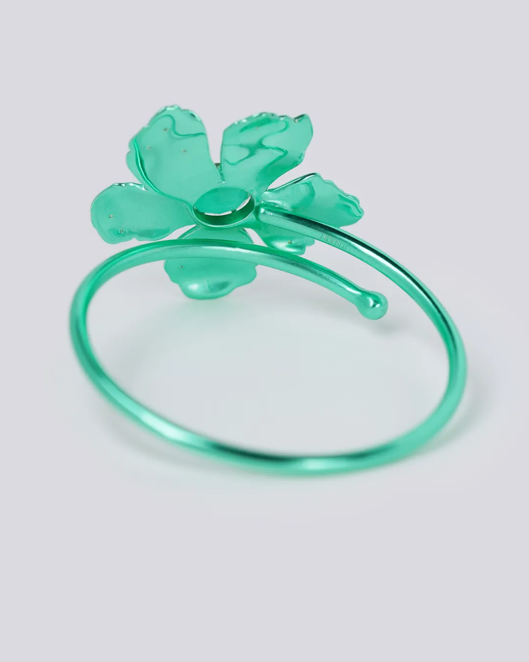 Green Prom Flower Bracelet