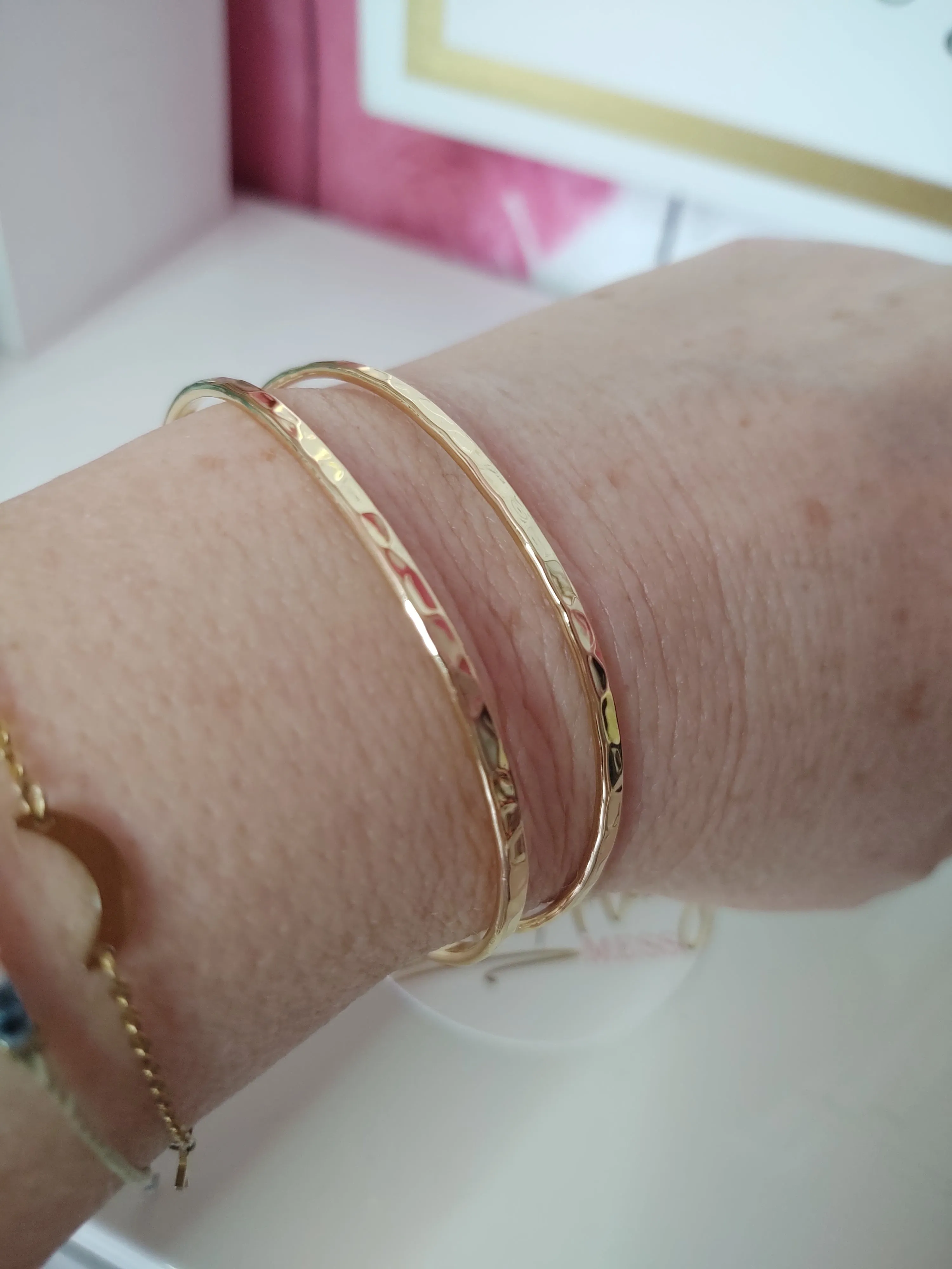 Hammered Gold Cuff