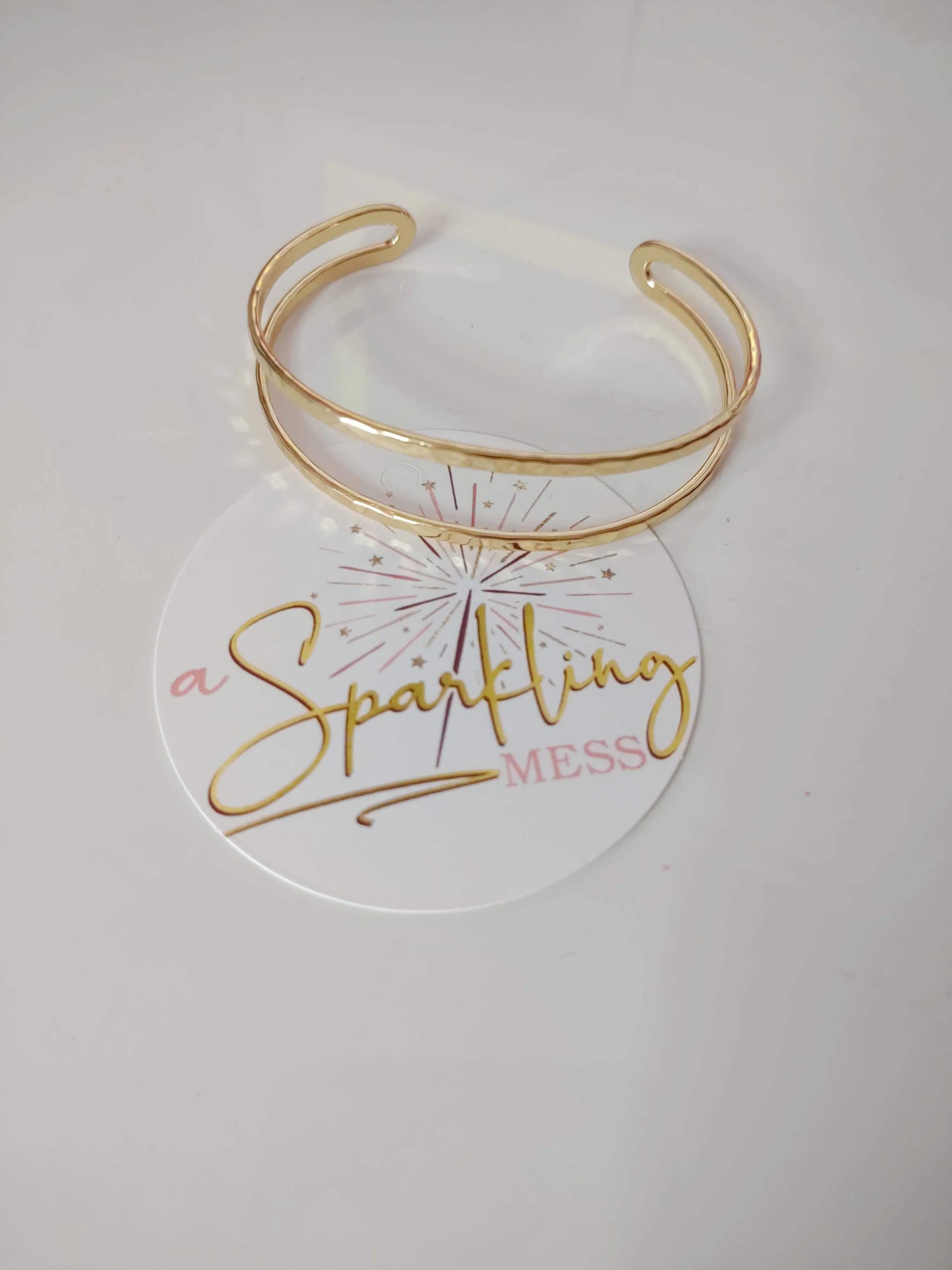 Hammered Gold Cuff