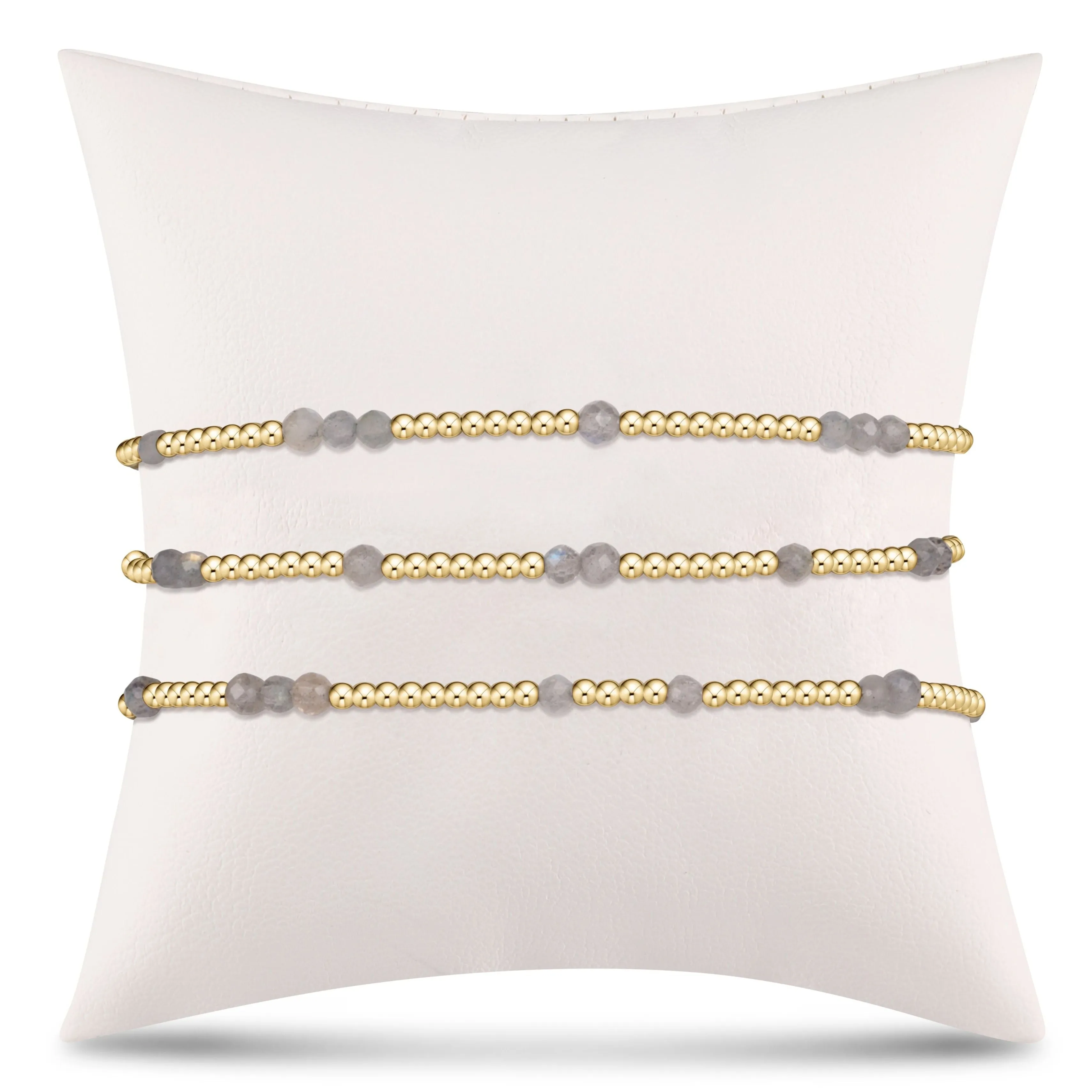 Hope Unwritten Gemstone Stack of 3 - Labradorite