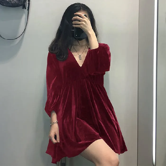 HOT SALE 49% OFF Portia Velvet Mini Dress