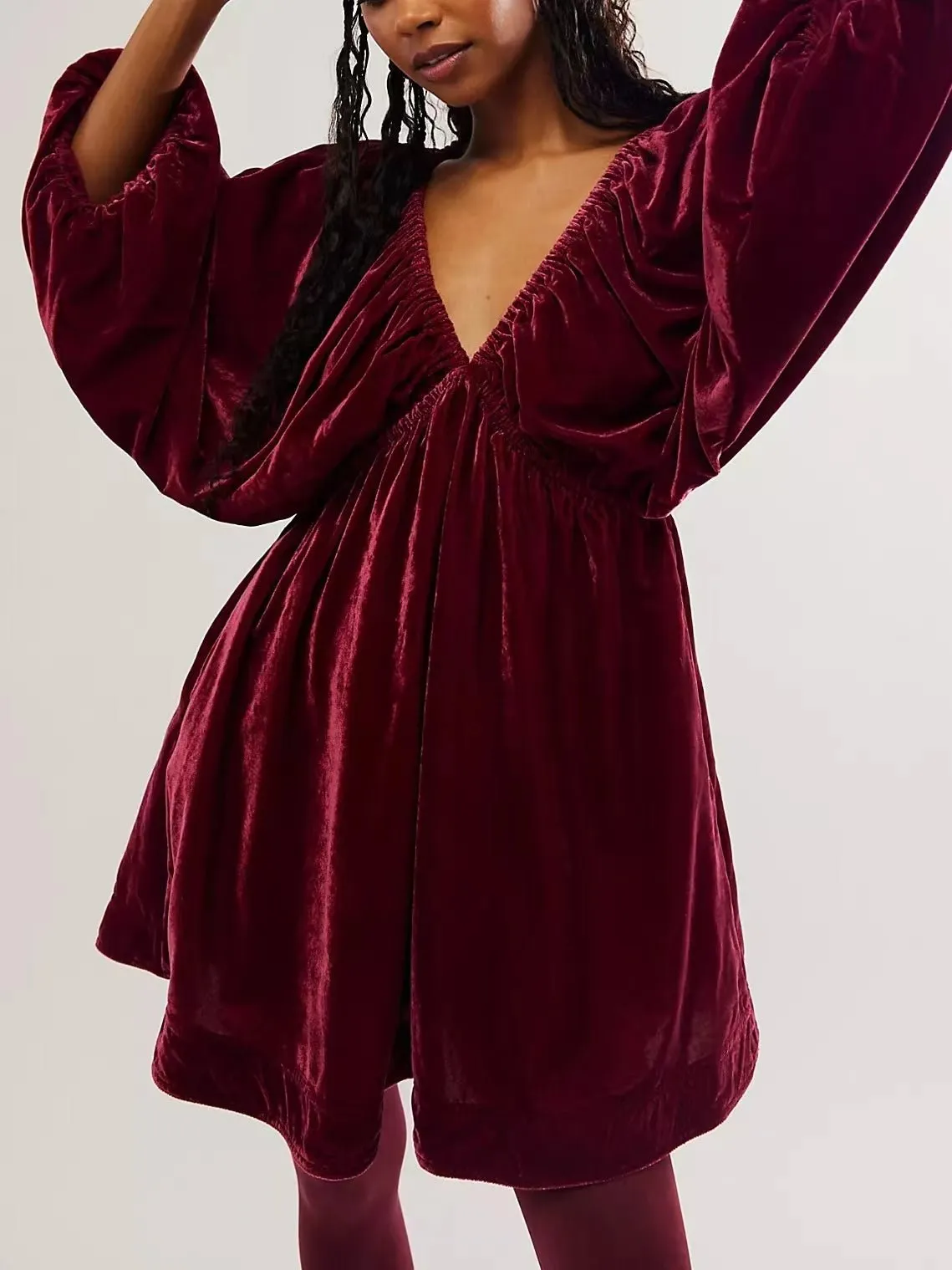 HOT SALE 49% OFF Portia Velvet Mini Dress