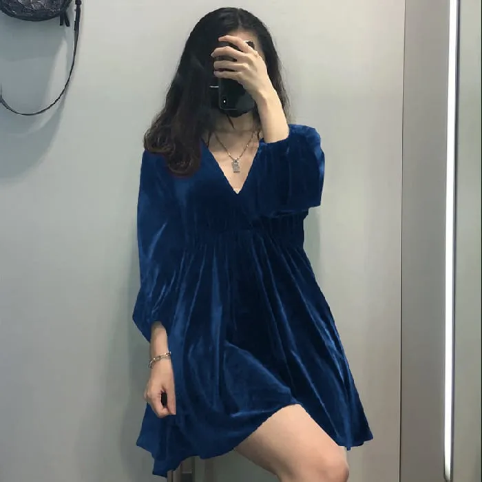 HOT SALE 49% OFF Portia Velvet Mini Dress