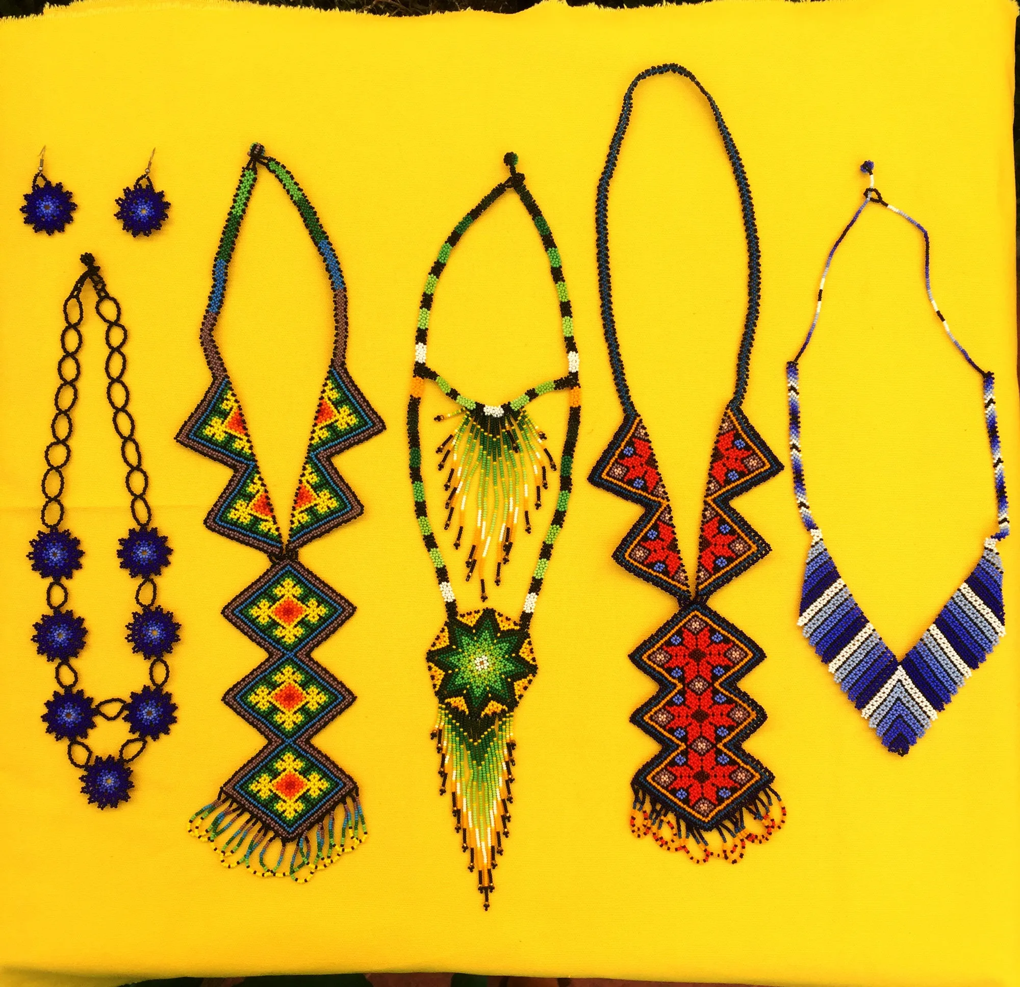 Huichol Beaded Necklaces - Sold Wholesale For Resale