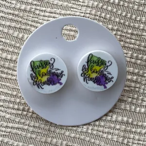 Laissez les bon temps roulez stud earrings
