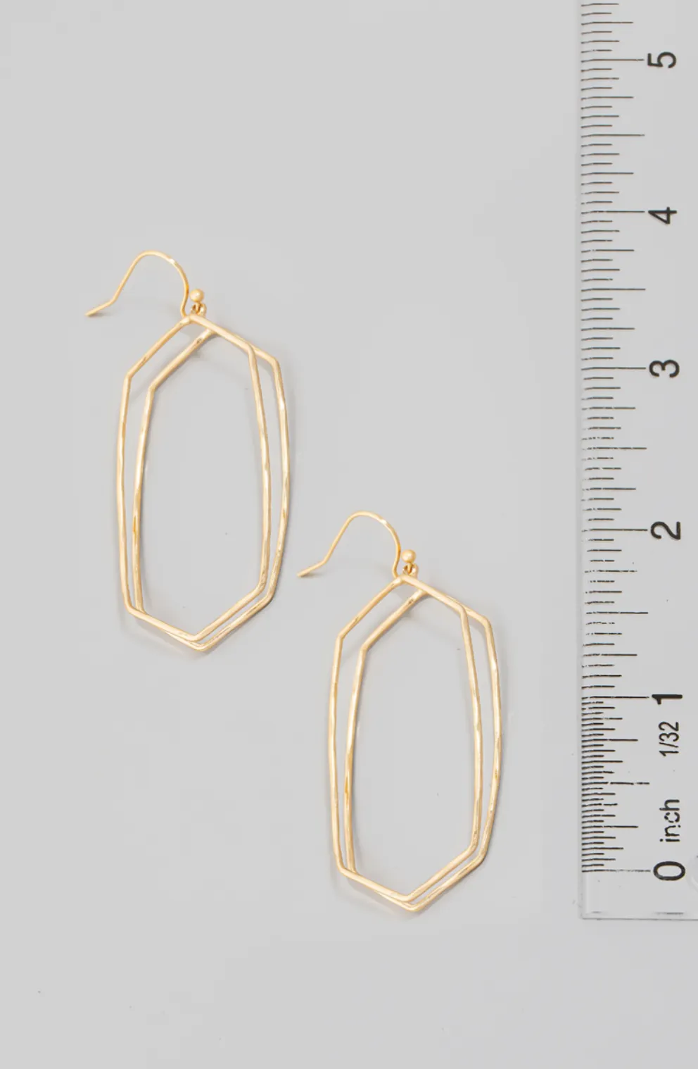 Layered Rectangular Earrings