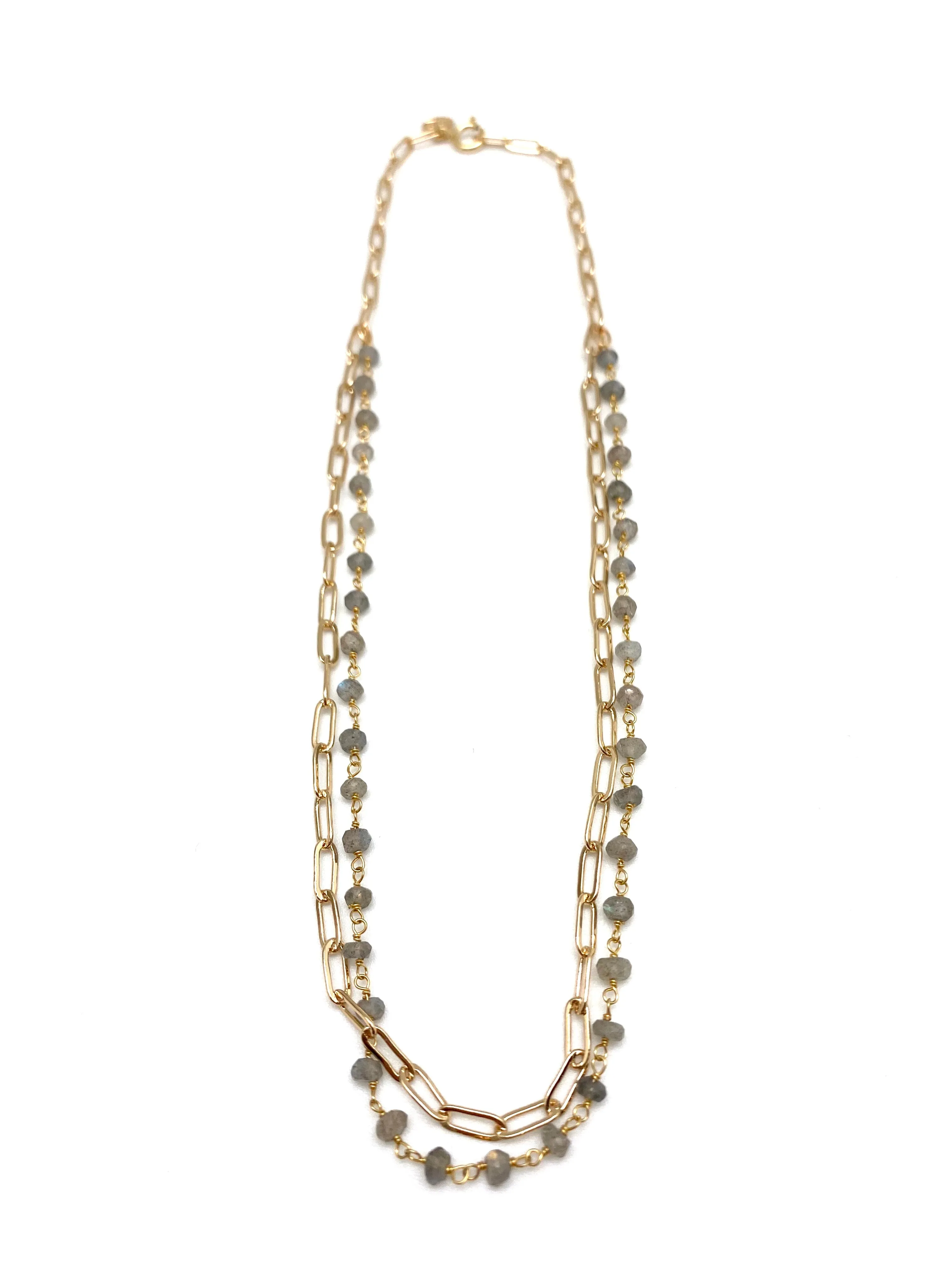 Mariana necklace - labradorite