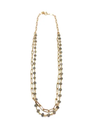 Mariana necklace - labradorite