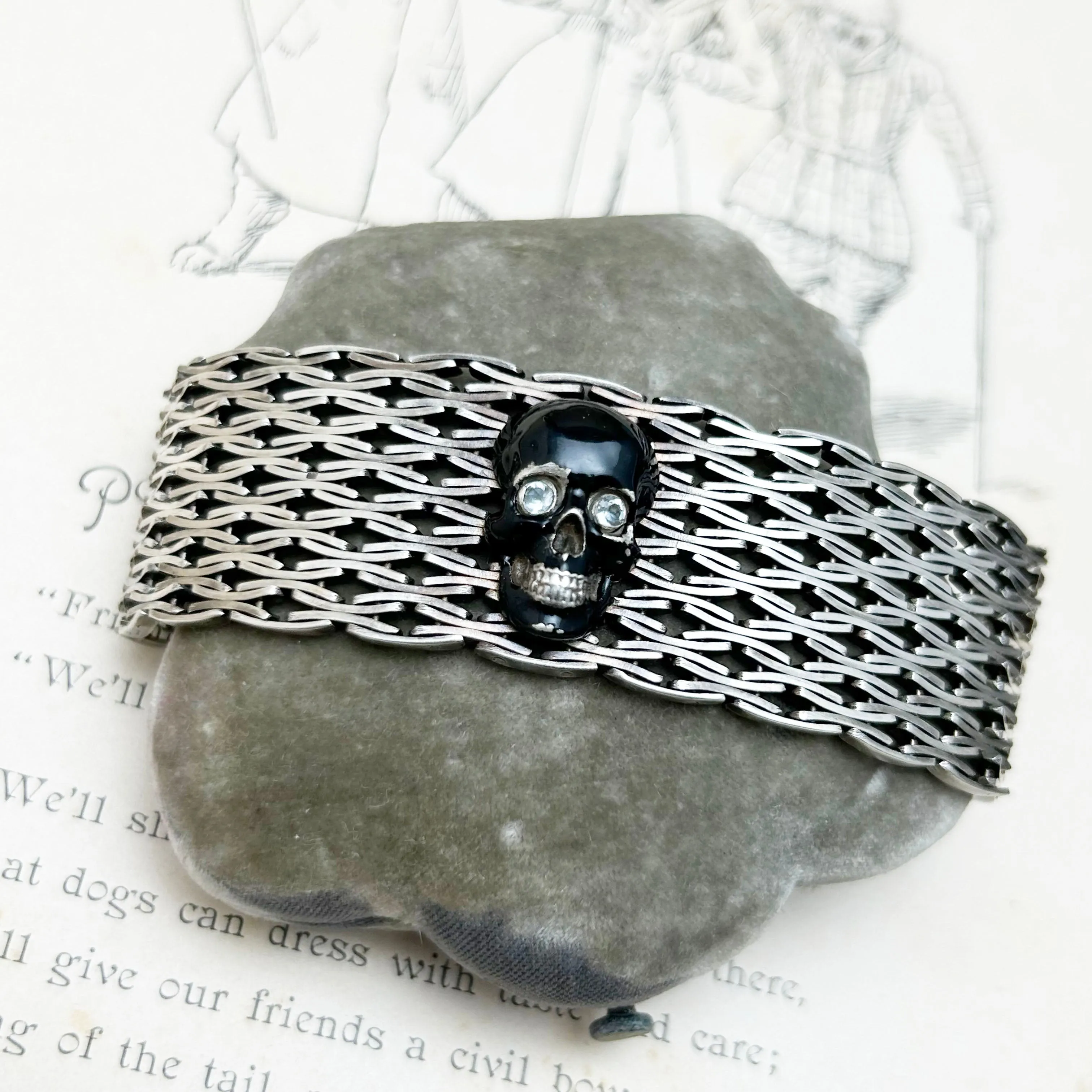 Memento Mori | Sterling Silver Skull Bracelet