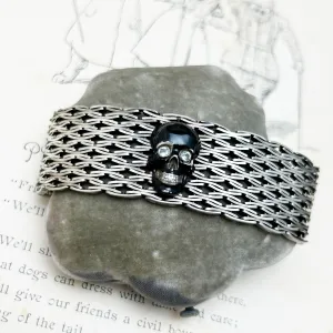 Memento Mori | Sterling Silver Skull Bracelet