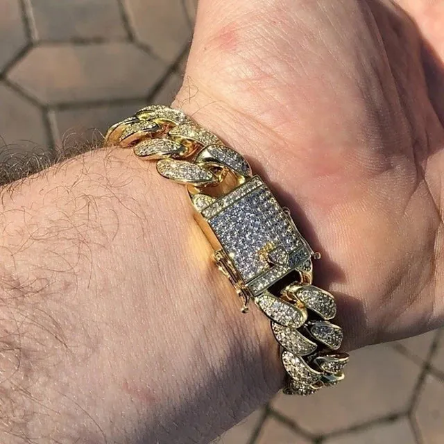 Men's Alloy Metal Bracelet
