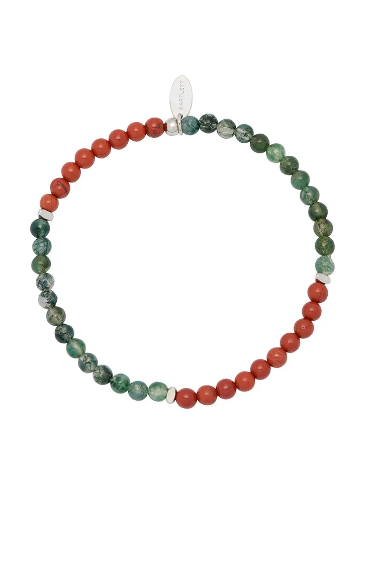 Mens Gemstone Beaded Bracelet