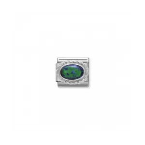 Nomination Classic Gemstone Link - Green Opal ~ 030509/26